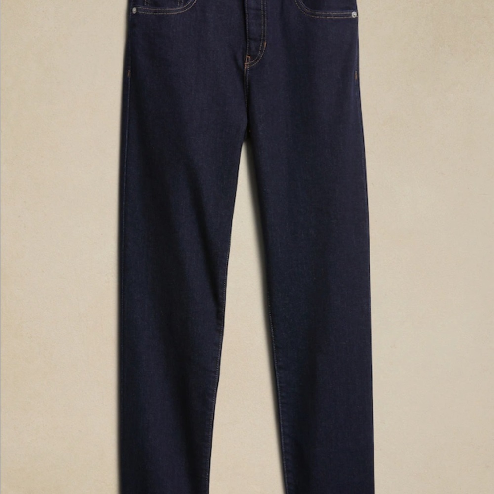 Banana Republic Factory High Rise Slim Jean Banana Republic Jeans Dark Rinse - Picture 5 of 10
